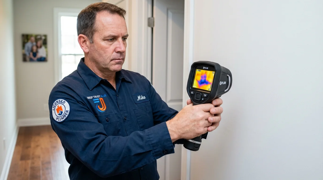 Thermal imaging leak detection by Johns Plumbing LLC in Post Falls