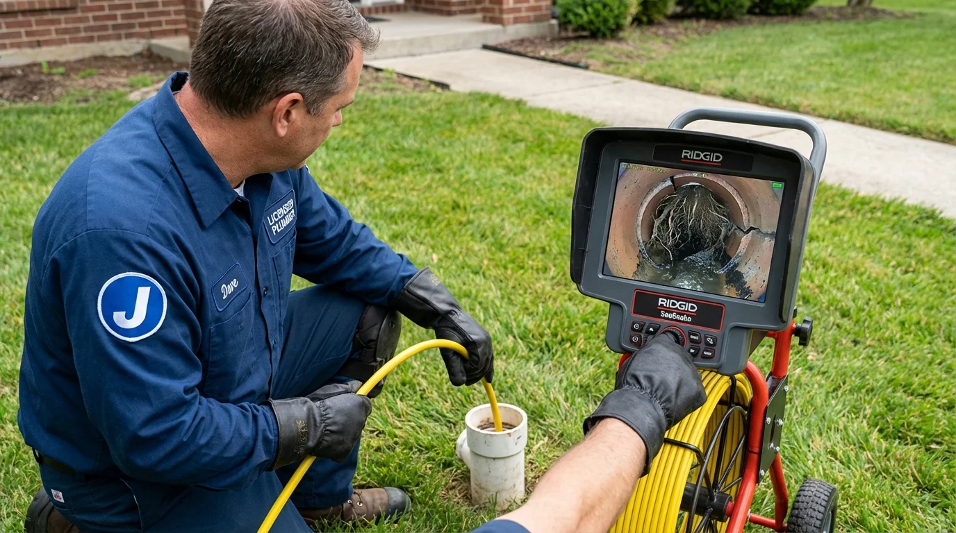 Sewer camera inspection being performed by Johns Plumbing LLC in Post Falls